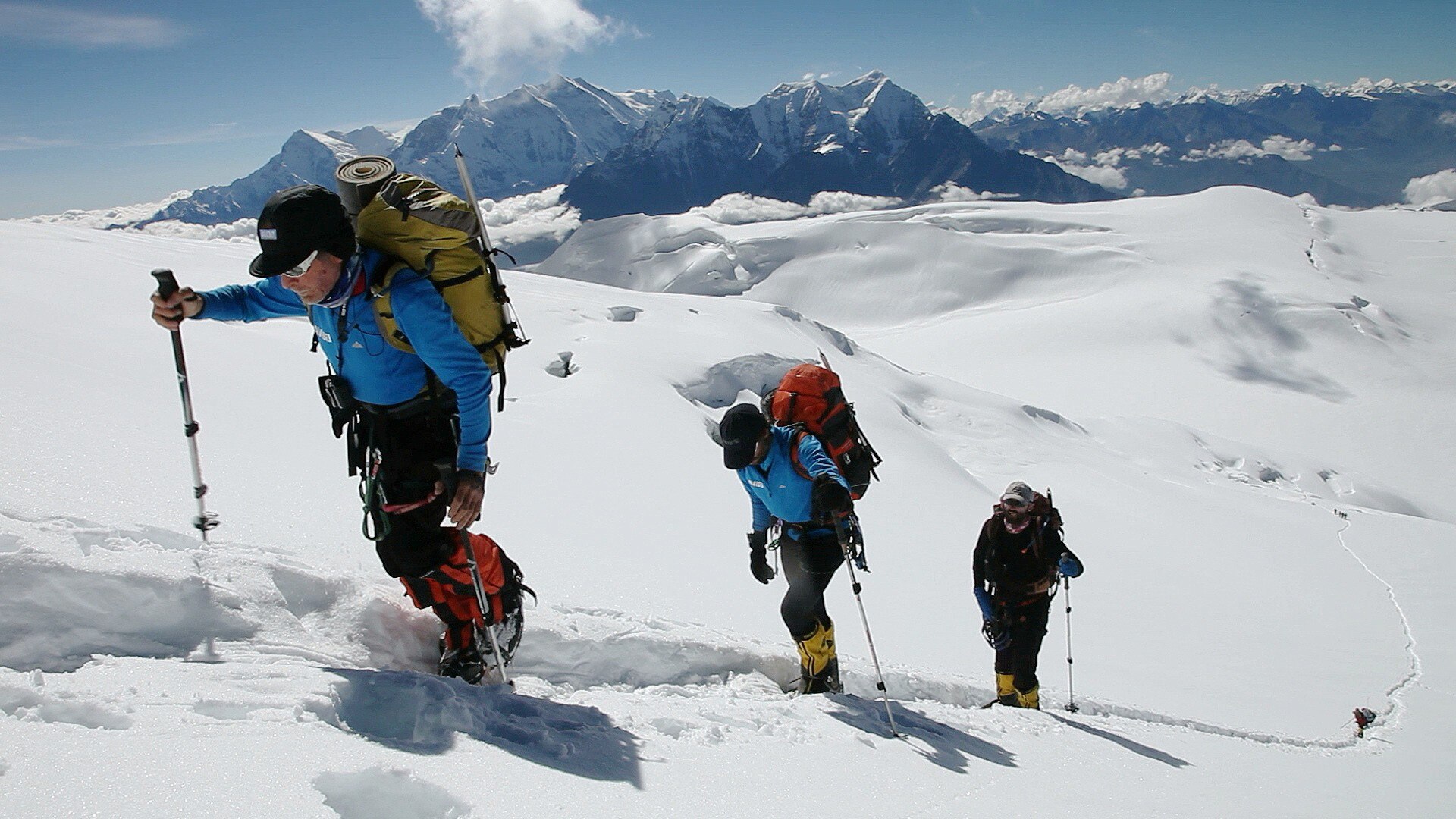 Imagen de la escalada de Carlos Soria en el Annapurna Imagen de la escalada de Carlos Soria en el Annapurna