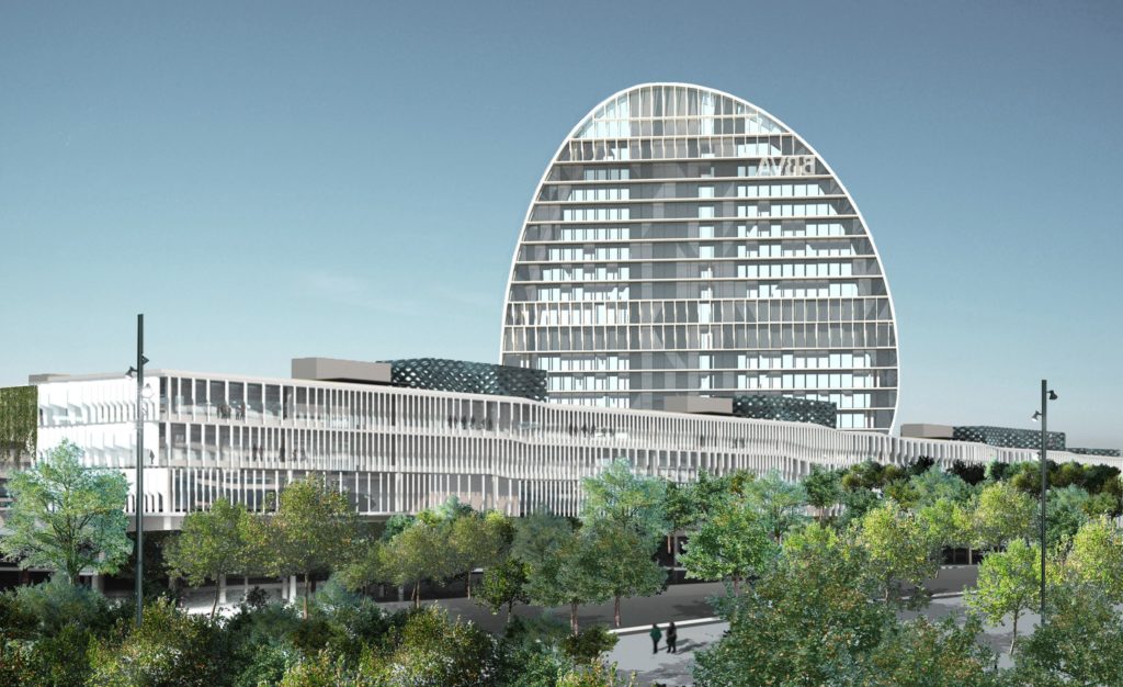 La Vela, edificio principal de la sede de BBVA en Madrid La Vela BBVA madrid