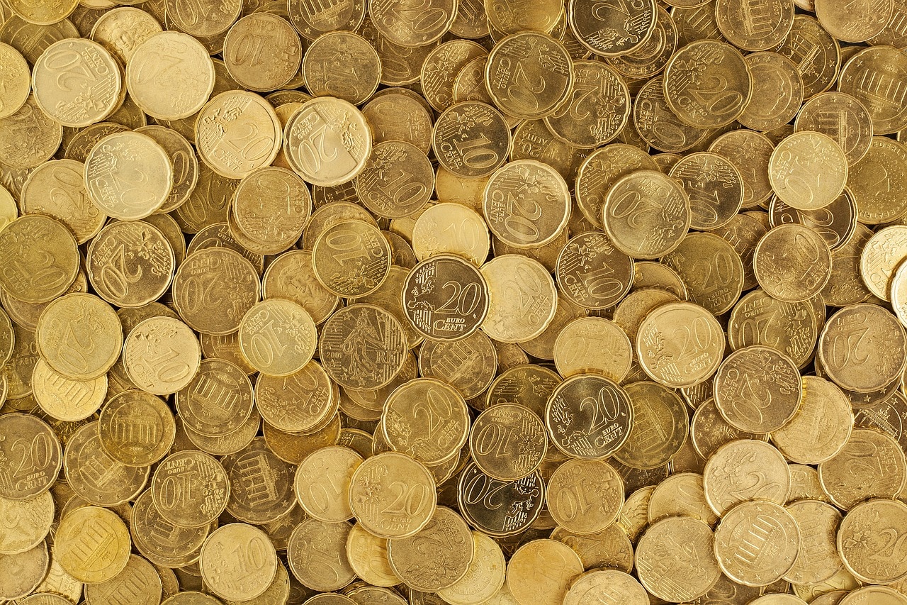 euros monedas recurso dinero banca calderilla efectivo