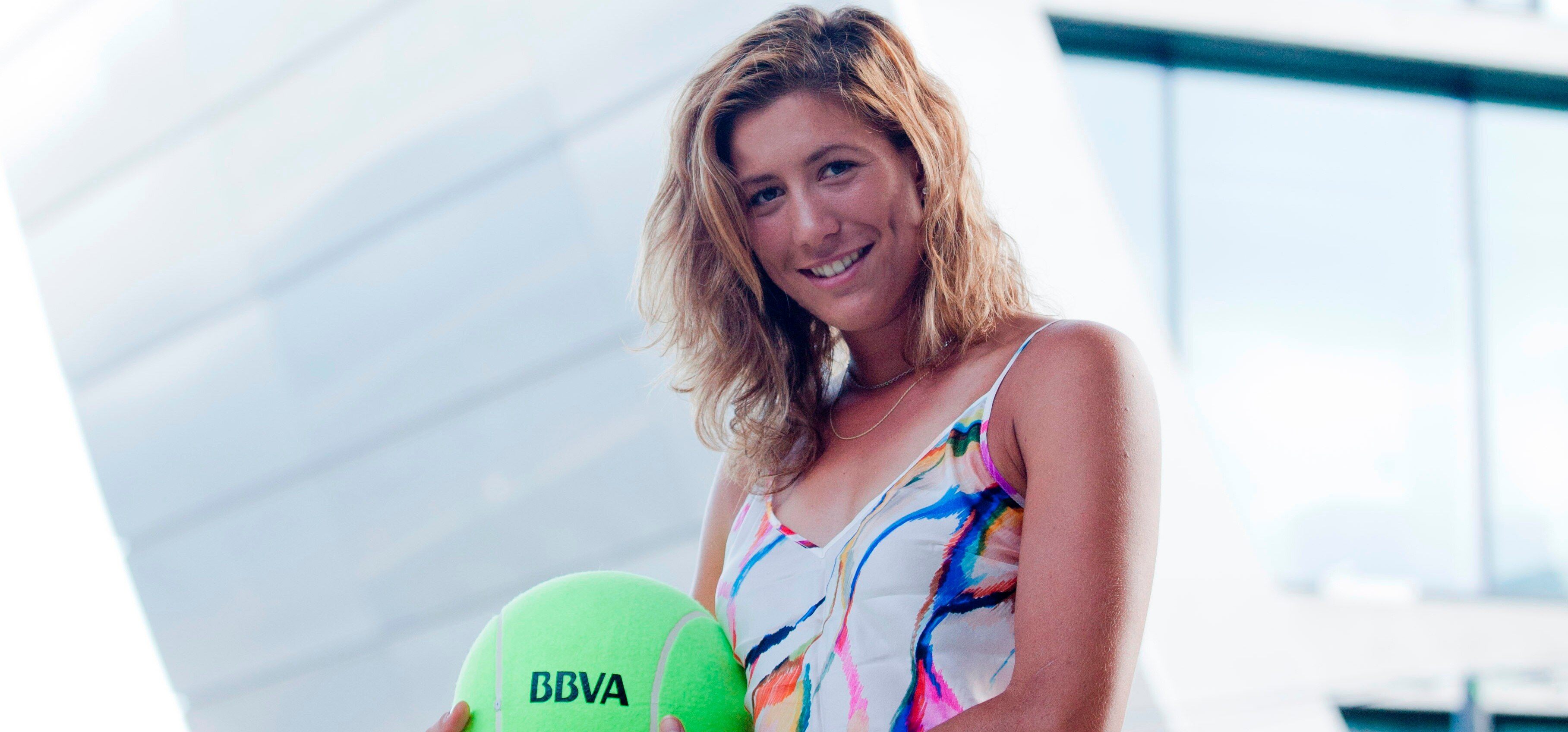 Fotografía de Garbiñe Muguruza en Ciudad BBVA