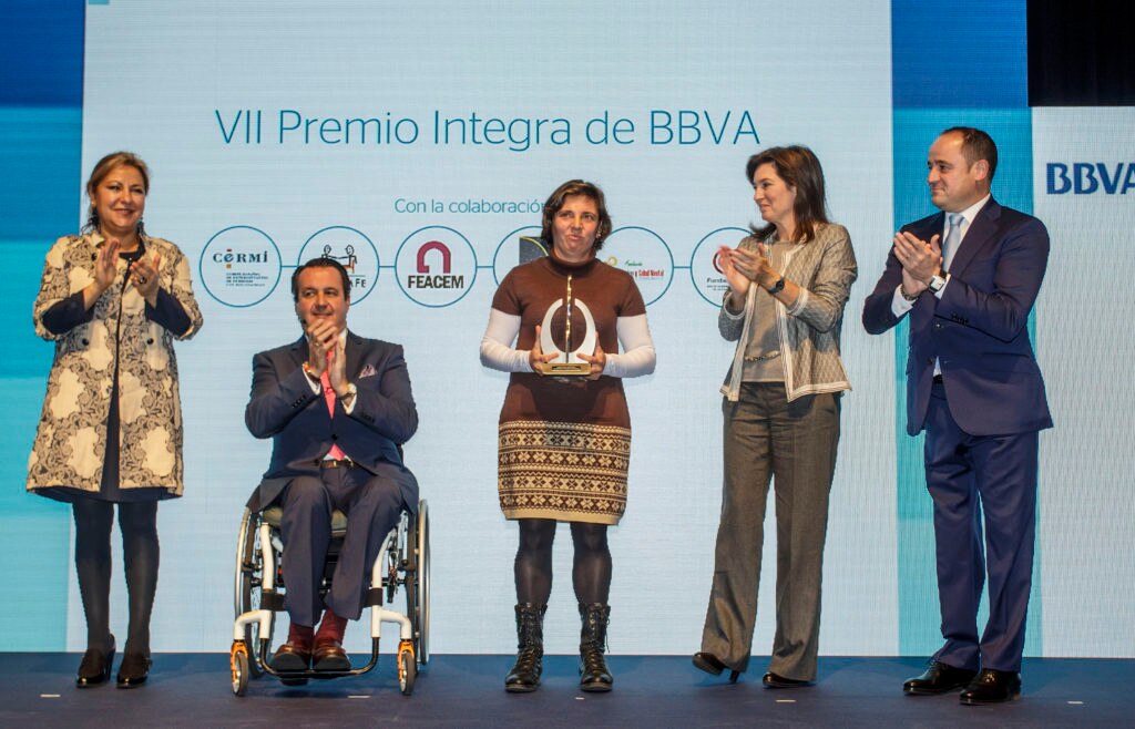 Fotografía de la ceremonia de entrega del VII Premio Integra de BBVA