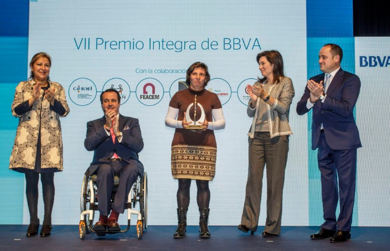 Fotografía de la ceremonia de entrega del VII Premio Integra de BBVA
