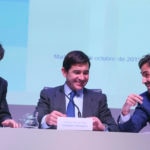 Jaime Sáenz de Tejada, Carlos Torres e Ignacio Jiménez en la presentación de 3T15