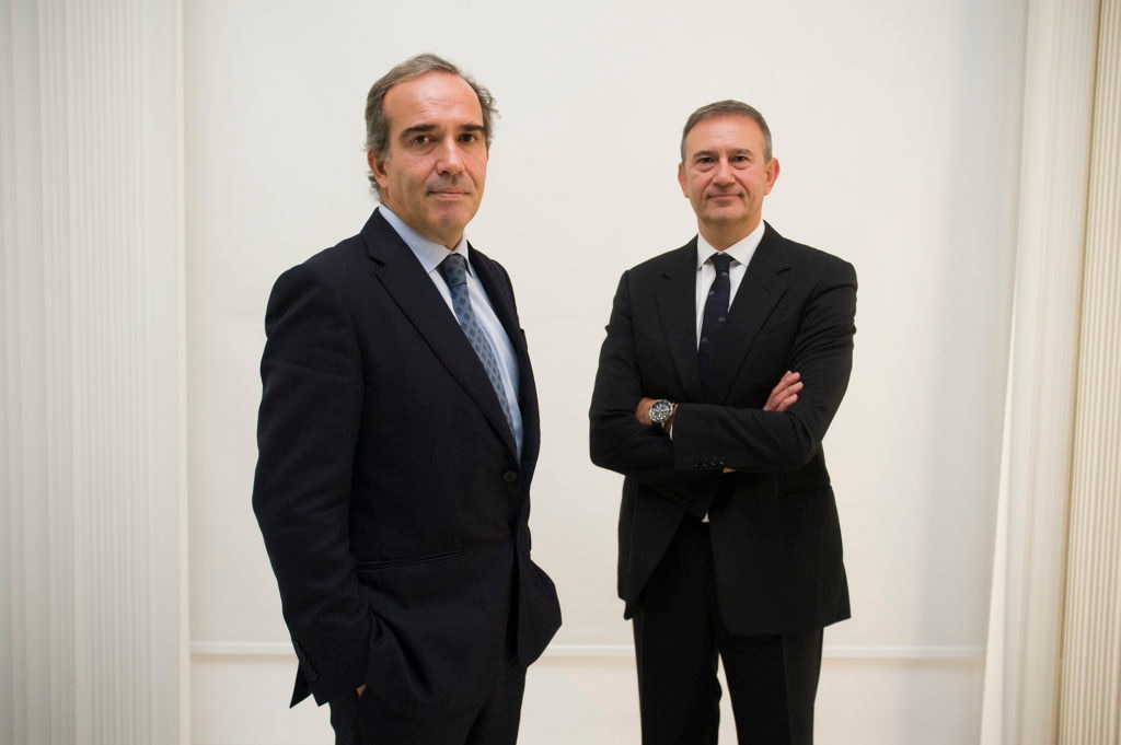 Fernando de la Rica, director de Medios de Pagos y Financiación al Consumo de BBVA España, y Mehmet Sezgin, responsable global de Medios de Pago de BBVA Fotografía Fernando de la Rica y Mehmet Sezgin BBVA Wallet