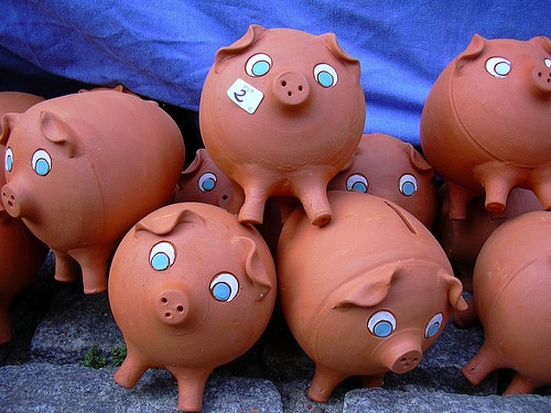 Huchas. Ahorro. Depósitos