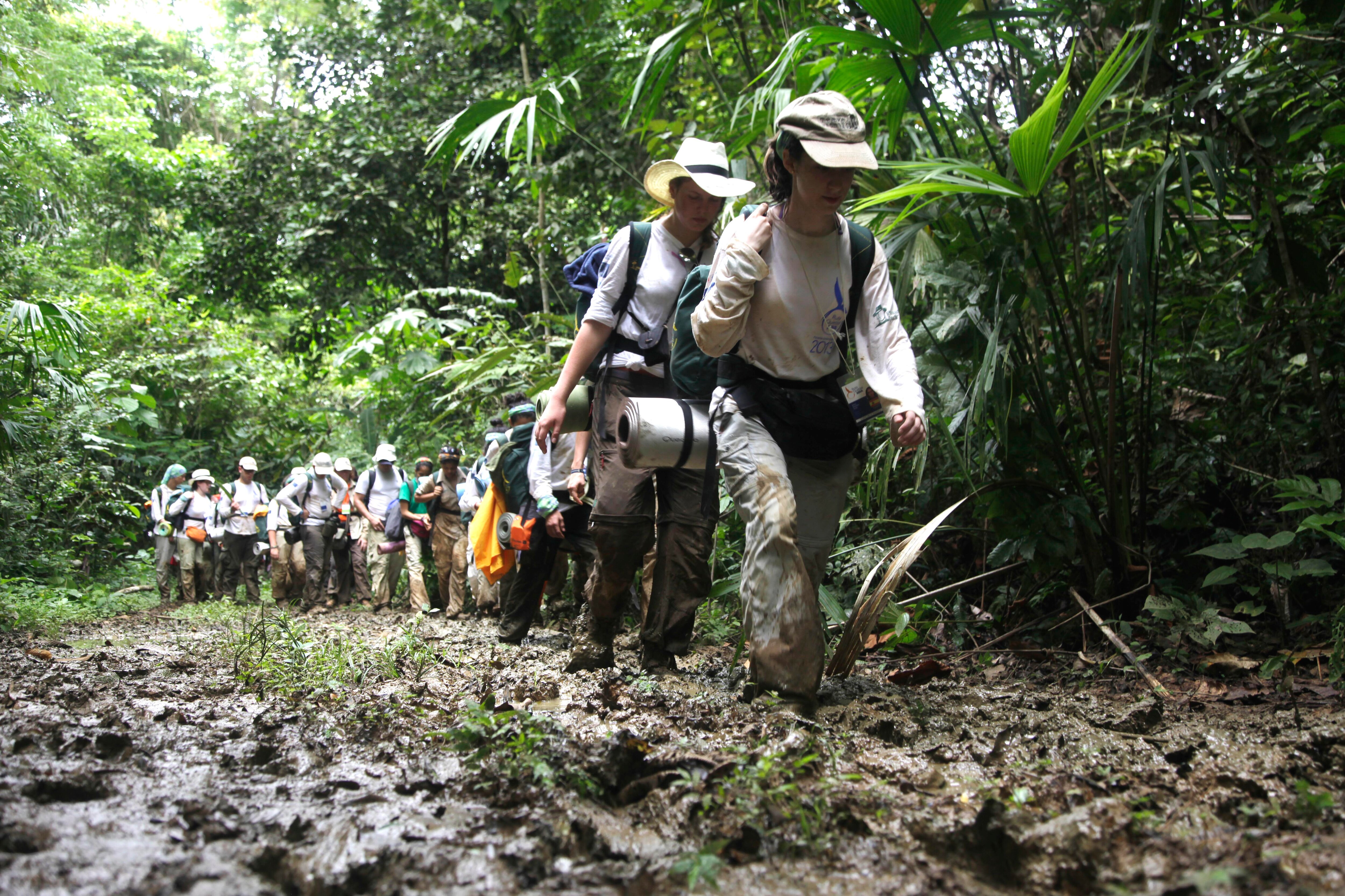 Ruta Quetzal BBVA 2013 atravesando la selva del Darién (Panamá) Fotografía: Ruta Quetzal BBVA 2013 atravesando la selva del Darién (Panamá)