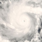 Fotografía del fenómeno climatológico El Niño. Remolino de nubes. BBVA- recurso