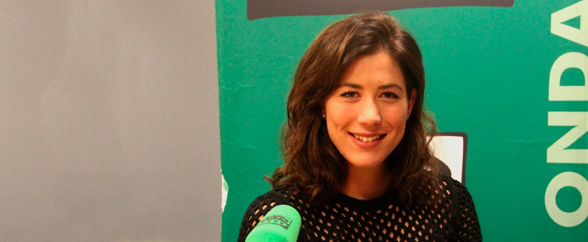 Garbiñe Muguruza durante una entrevista en el programa 'Al Primer Toque' de Onda Cero Fotografía Garbiñe Muguruza en el programa 'Al Primer Toque' de Onda Cero