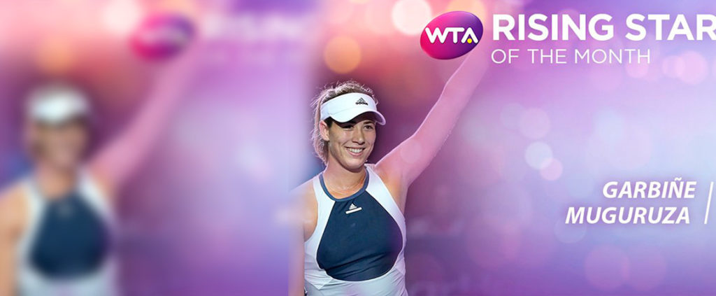 Garbiñe Muguruza es elegida estrella emergente por los seguidores de la WTA-rising star Fotografía Garbiñe Muguruza es elegida estrella emergente por los seguidores de la WTA-rising star