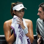 Fotografía Garbiñe Muguruza con su entrenador Sam Sumyk