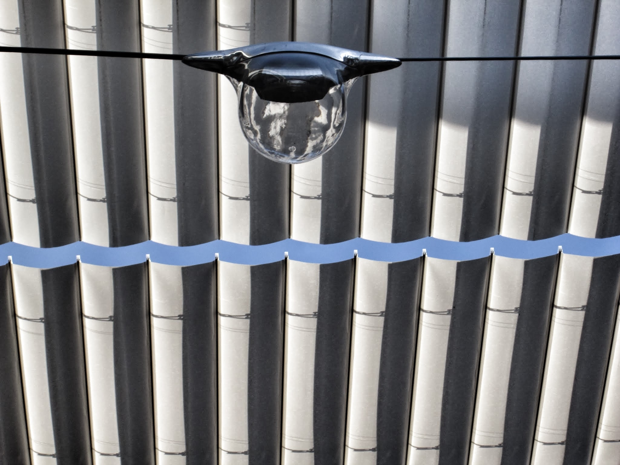 Lámparas diseñadas por Herzog&de Meuron para las calles de la Ciudad BBVA Fotografía de las lámparas diseñadas por Herzog&de Meuron para las calles de la Ciudad BBVA