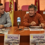 Fotografía Carlos Soria con el Alcalde de Moralzarzal durante la presentación de las X Jornadas de Montaña de Moralzarzal