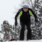 Fotografía Carlos Soria practicando esquí de fondo en Noruega