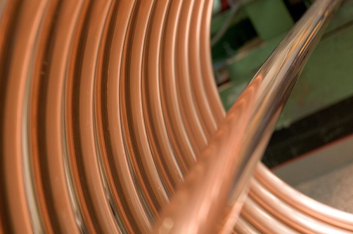 Fotografía de tubos de cobre. BBVA