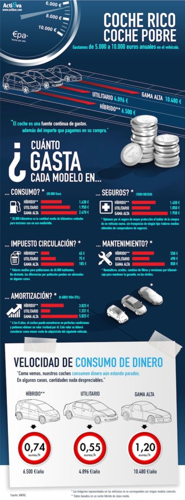 Gasto Coche Automóvil RECURSO infografía