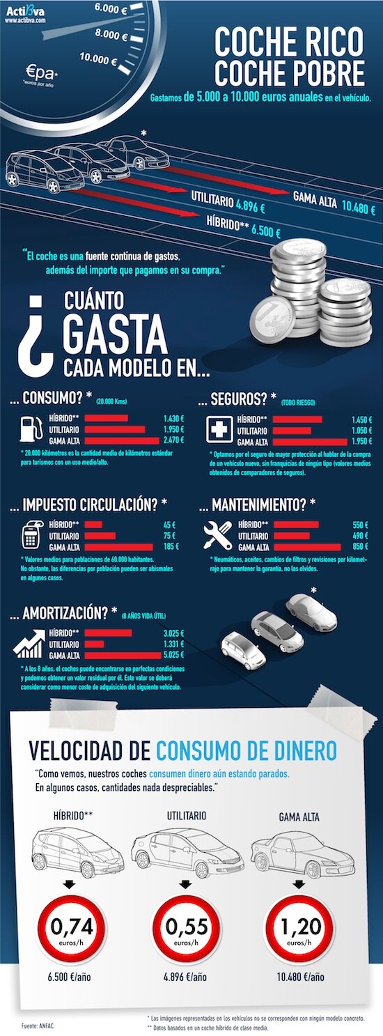 Gasto Coche Automóvil RECURSO infografía