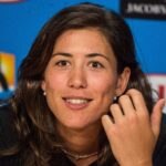 Fotografía Garbiñe Muguruza en la rueda de prensa previa al Open de Australia en Melbourne Park