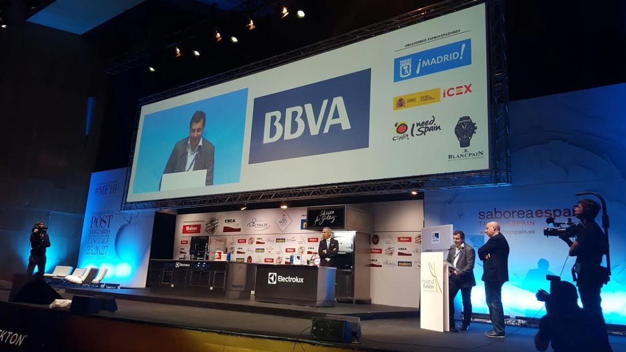 Josep Roca, durante la presentación en el congreso Madrid Fusión del segundo largometraje de BBVA y El Celler de Can Roca, 