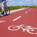 Fotografía de carril bici bicicleta naturaleza deporte