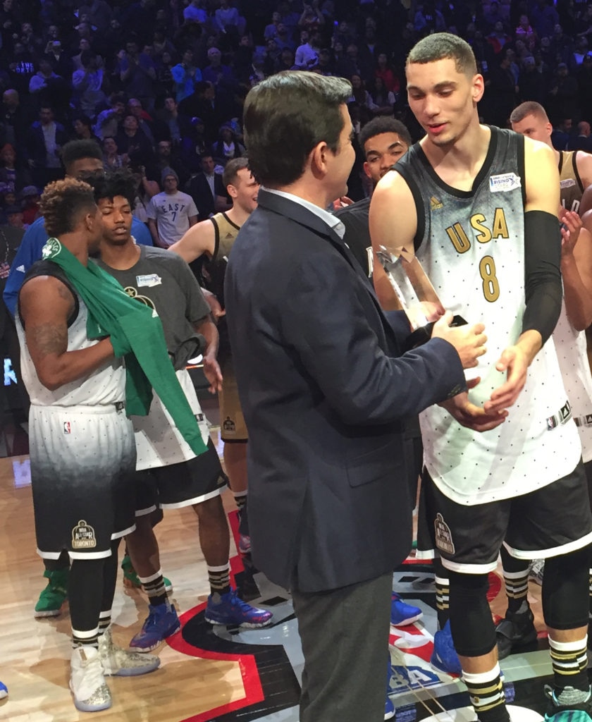 BBVA Rising Star Challenge LaVine MVP All Star 2016
