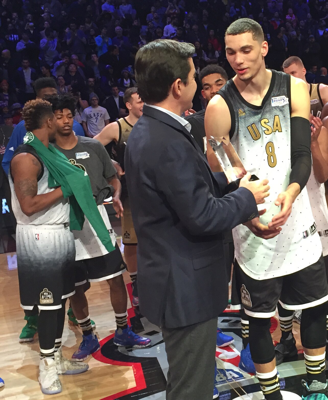 BBVA Rising Star Challenge LaVine MVP All Star 2016 BBVA Rising Star Challenge LaVine MVP All Star 2016