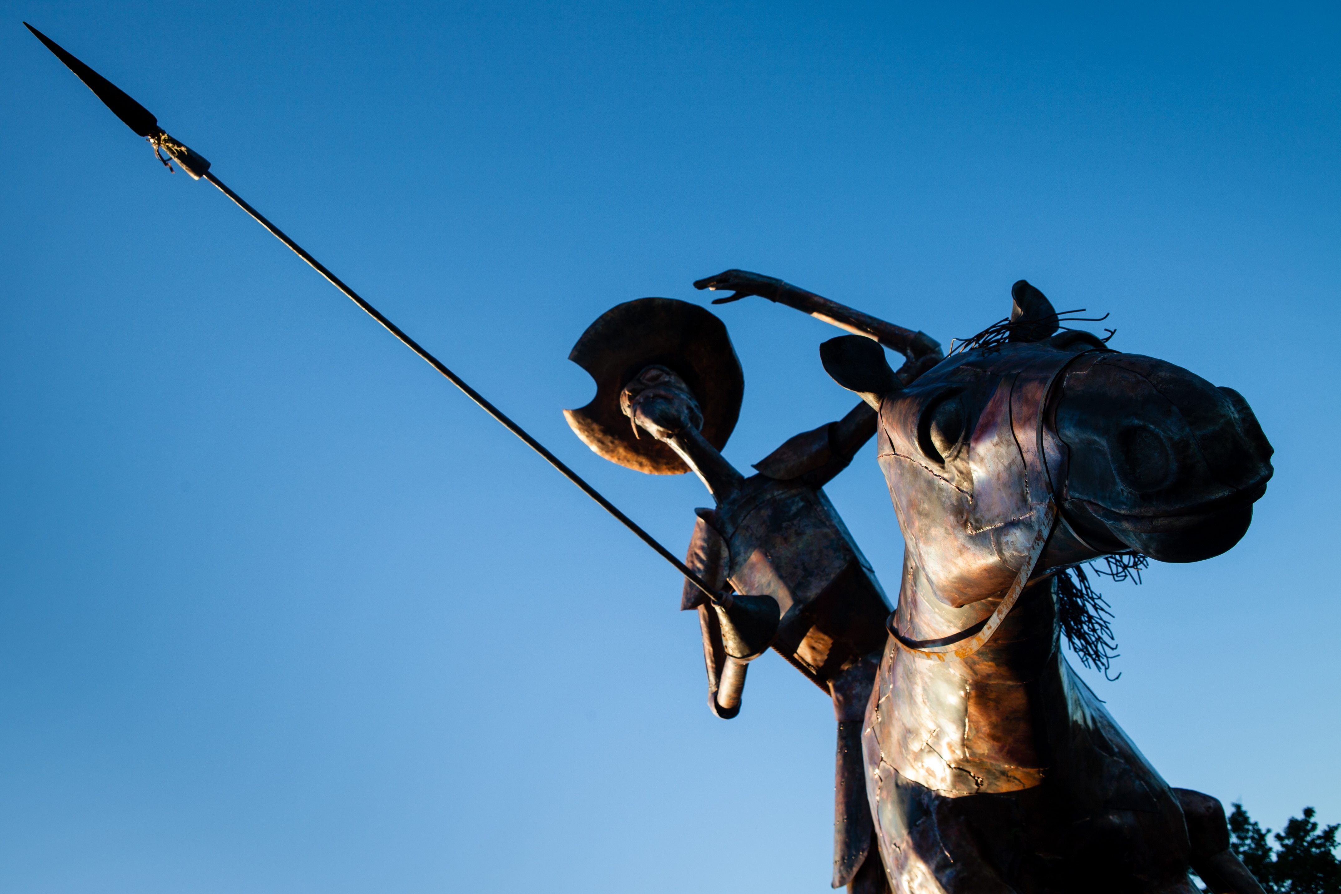Escultura de Don Quijote Imagen de una escultura de Don Quijote