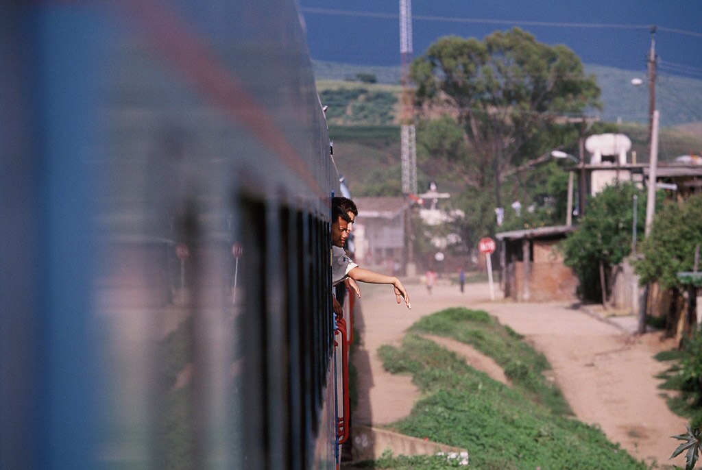 Fotografía: Expedición 1997: Primera Expedición Científica a América (Tren hacia Oaxaca, México)