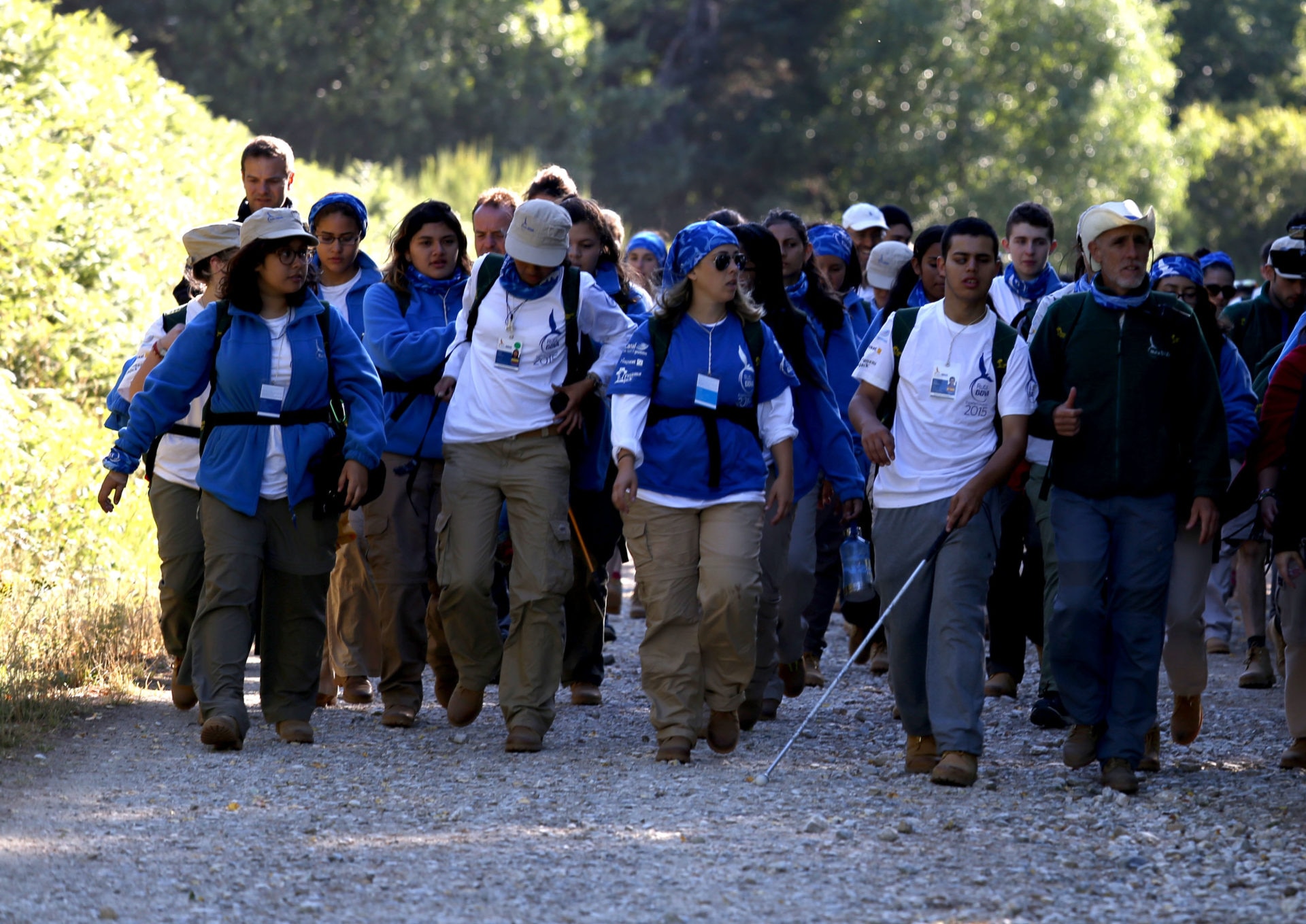 Fotografía: Ruta BBVA 2015 en una etapa del camino de Santiago