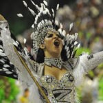 Fotografía de Carnaval Brasil sambódromo Marques de Sapucai disfraces comparsa