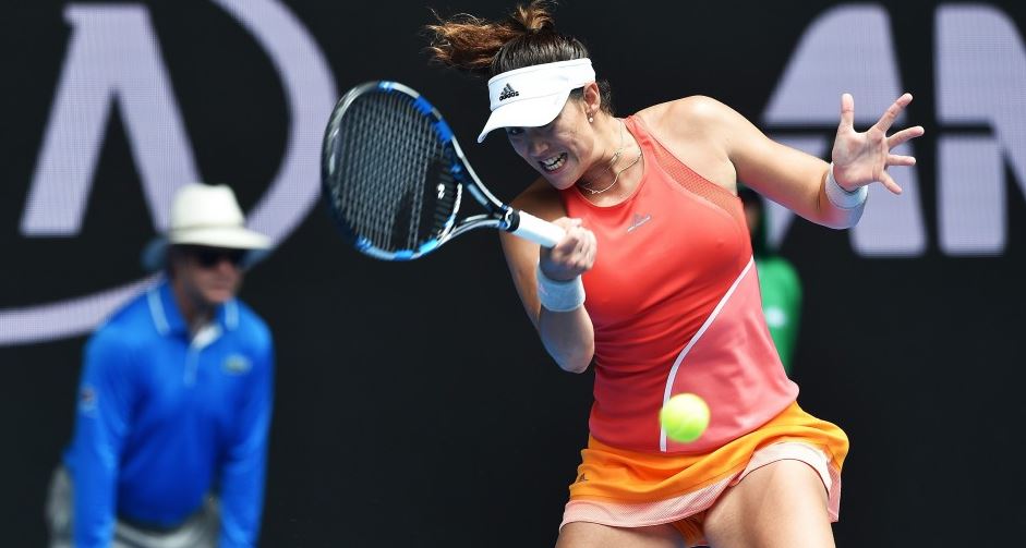 Garbiñe Muguruza, durante un partido en la presente temporada 2016 Garbiñe Muguruza, durante un partido en la presente temporada 2016