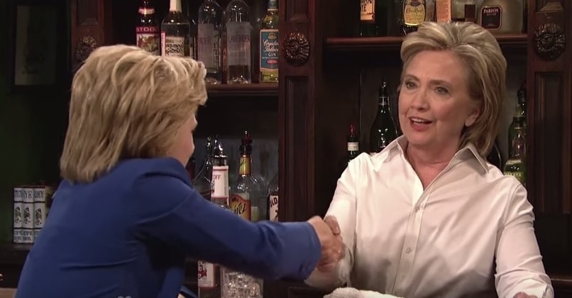 Hillary Clinton durante una aparición en un progrma de televisión. Hillary Clinton