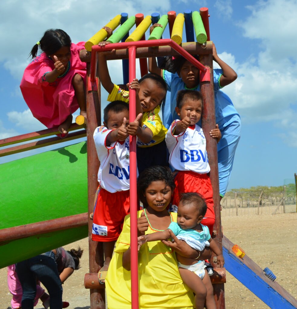 Niños de la comunidad wayú BBVA Fotografía de niños de la comunidad wayú