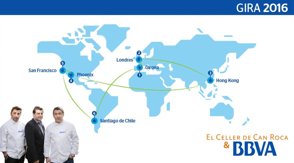Mapa Gira BBVA- El Celler de Can Roca 2016 Mapa Gira BBVA- El Celler de Can Roca 2016