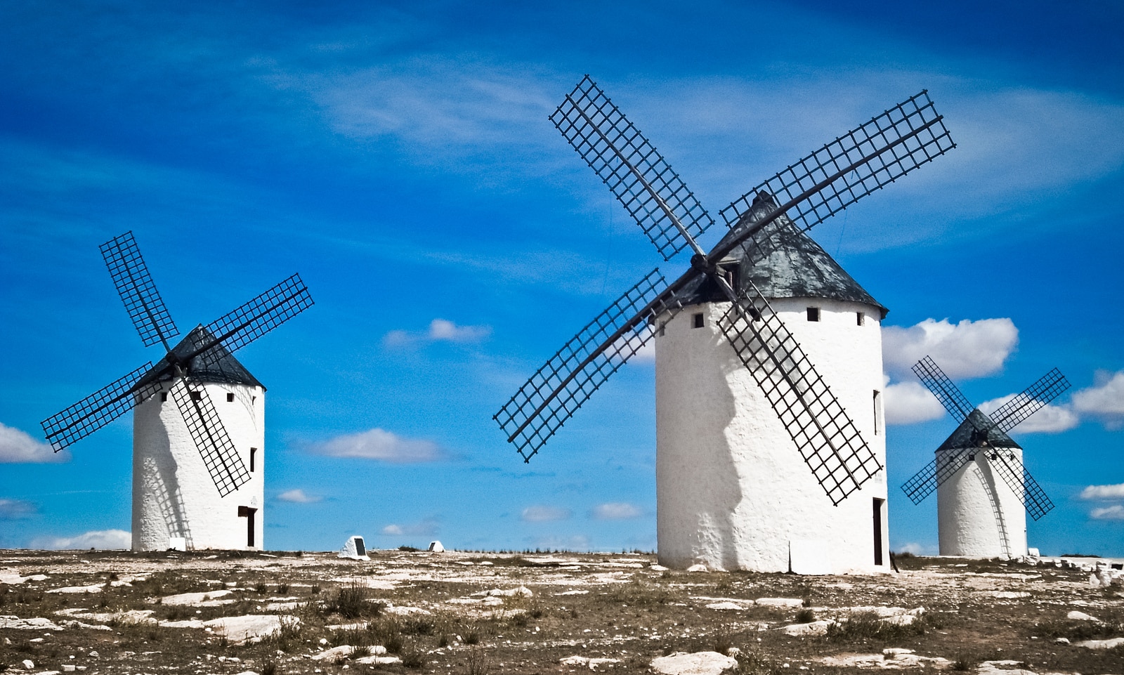 Fotografía de los molinos de Don Quijote de La Mancha de Maria Grazia Montagnari via Foter.com / CC BY