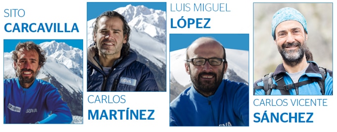 Miembros de la Expedición BBVA 2016 Fotografía: Miembros de la Expedición BBVA 2016