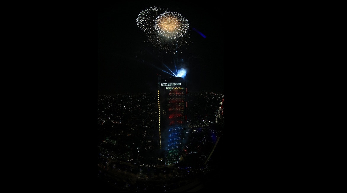 Fotografía de la nueva Torre BBVA Bancomer en México