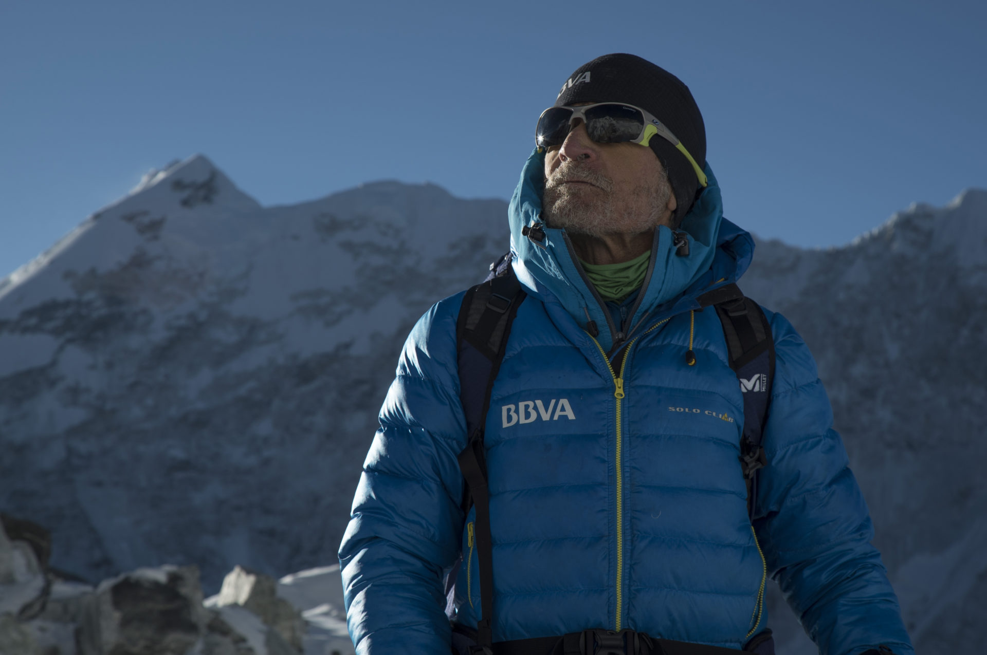 Carlos Soria en la máxima cota alcanzada en el Island Peak a 5.900 m