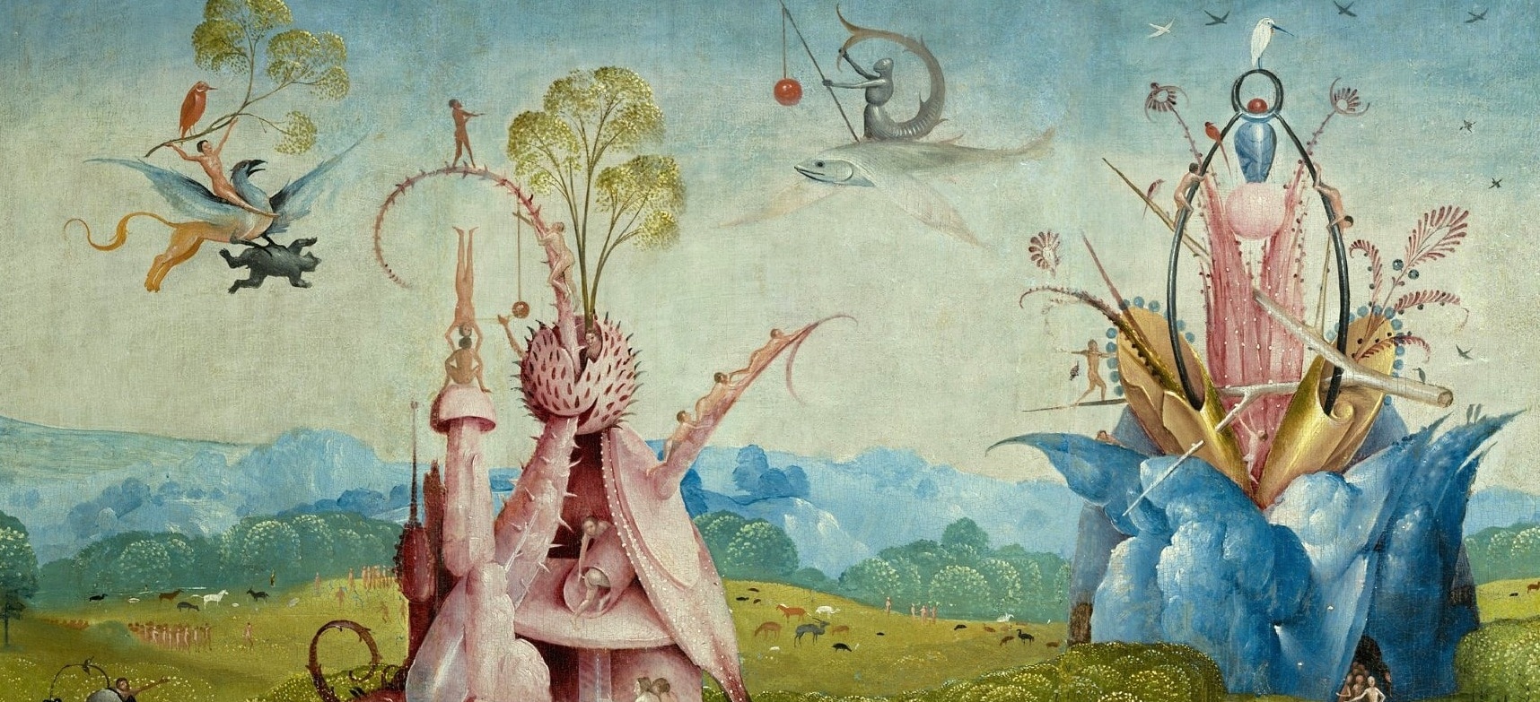 Imagen de un detalle de la obra El Jardín de las Delicias de El Bosco