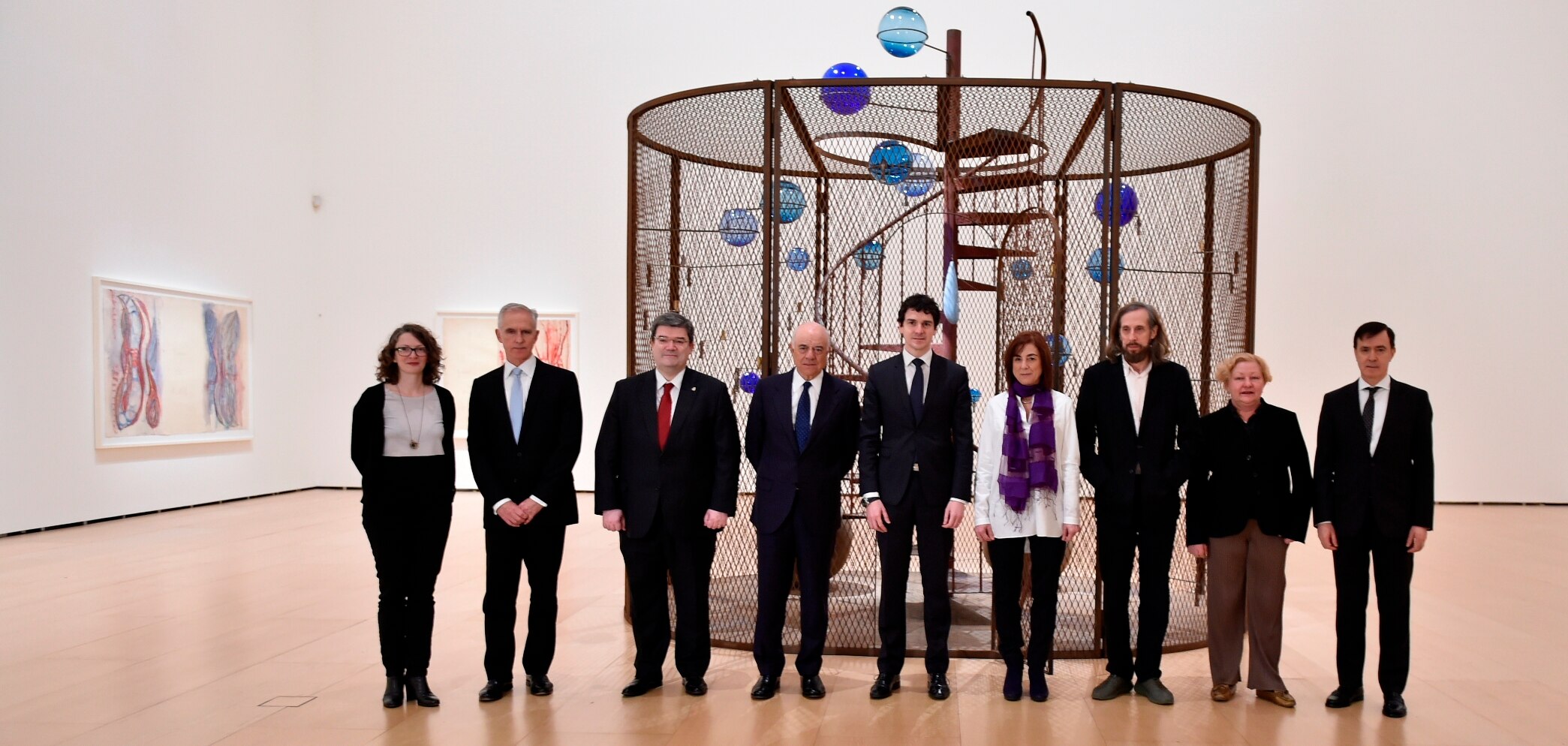 Inauguración de la exposición de Louise Bourgeois en el Museo Guggenheim de Bilbao, patrocinada por la Fundación BBVA Imagen Inauguración de la exposición de Louise Bourgeois en el Museo Guggenheim de Bilbao, patrocinada por la Fundación BBVA