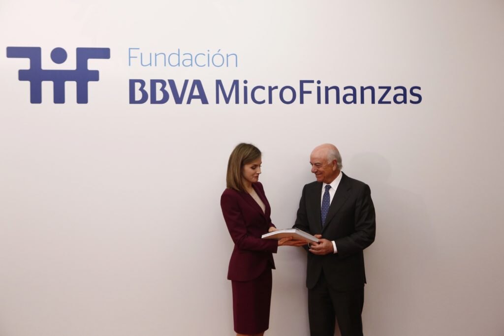 La Reina Letizia visita la Fundación Microfinanzas BBVA La Reina Letizia visita la Fundación Microfinanzas BBVA