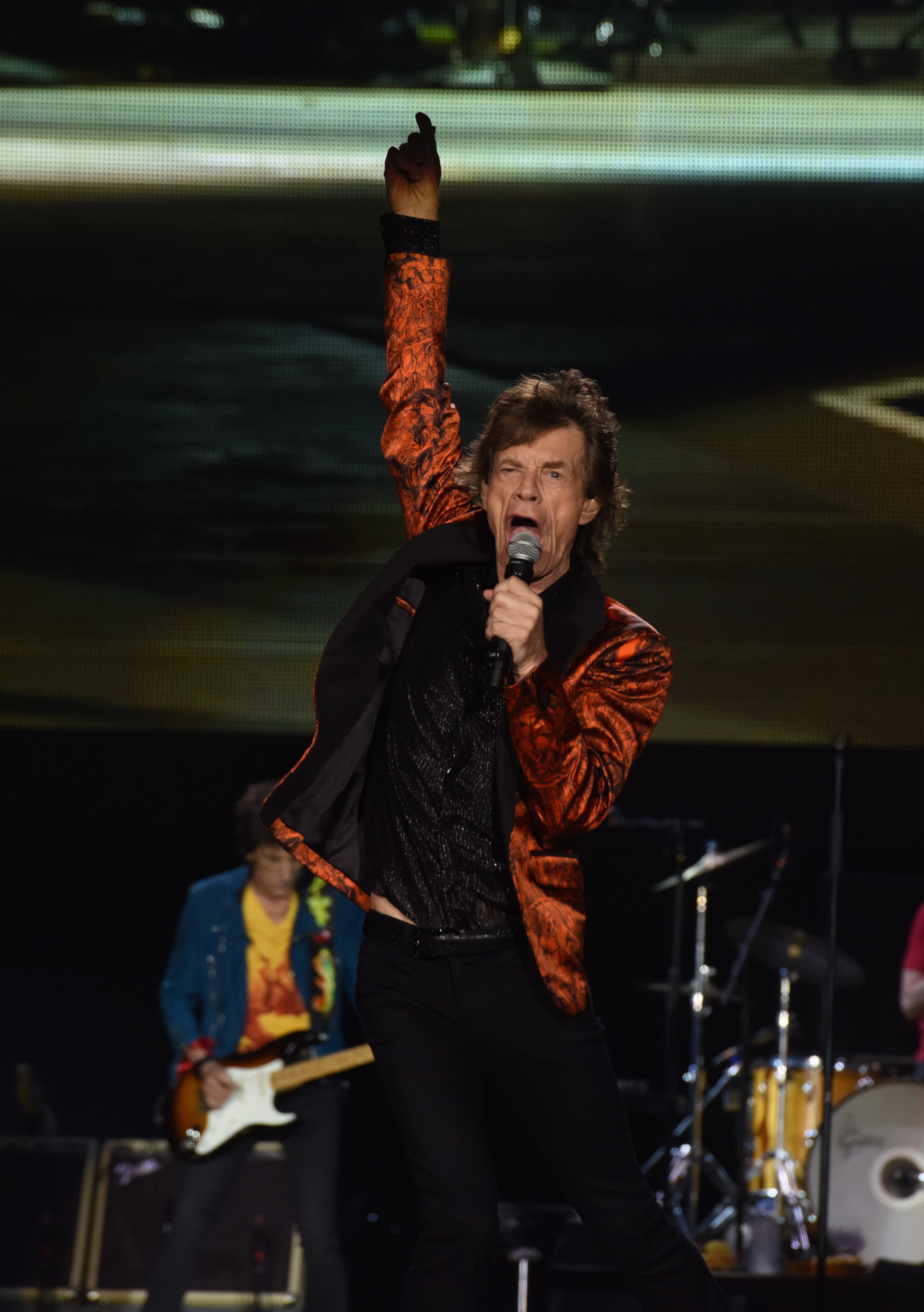 Mick Jagger en concierto de los Rolling Stones en Perú.