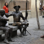 Imagen de la escultura de Don Quijote y Sancho Panza en Alcalá de Henares (Madrid) | Photo credits: https://flic.kr/p/9tE8Tq