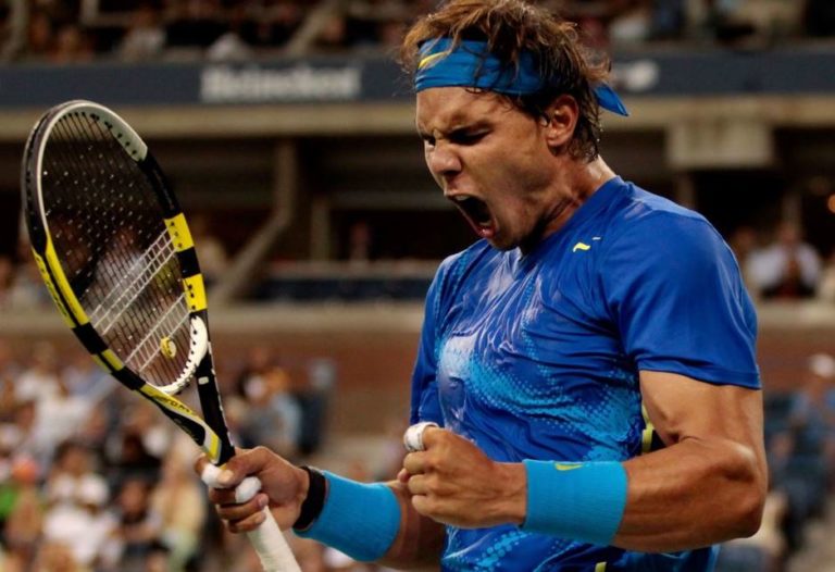 Rafa Nadal celebra un punto | Foto: EFE