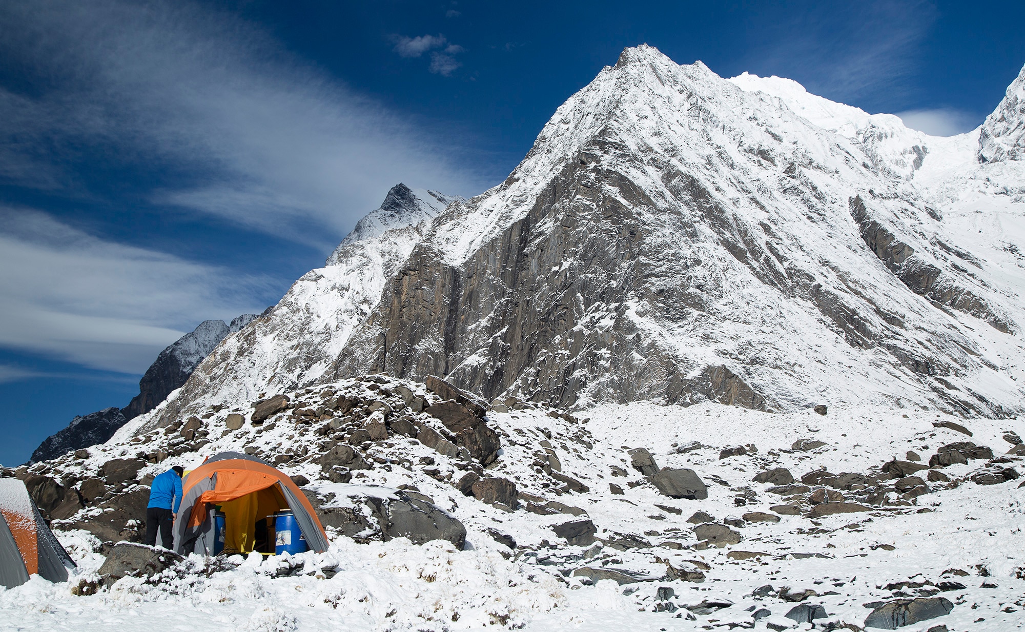 Fotografía del Annapurna nevado