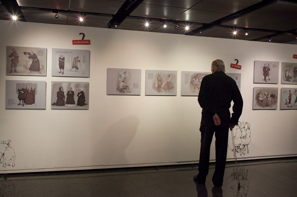Fotografía exposición de Miguel de Cervantes organizada por la Fundación BBVA Provincial