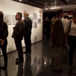 Fotografía de la inauguración de la exposición de Miguel de Cervantes, organizada por la Fundación BBVA Provincial