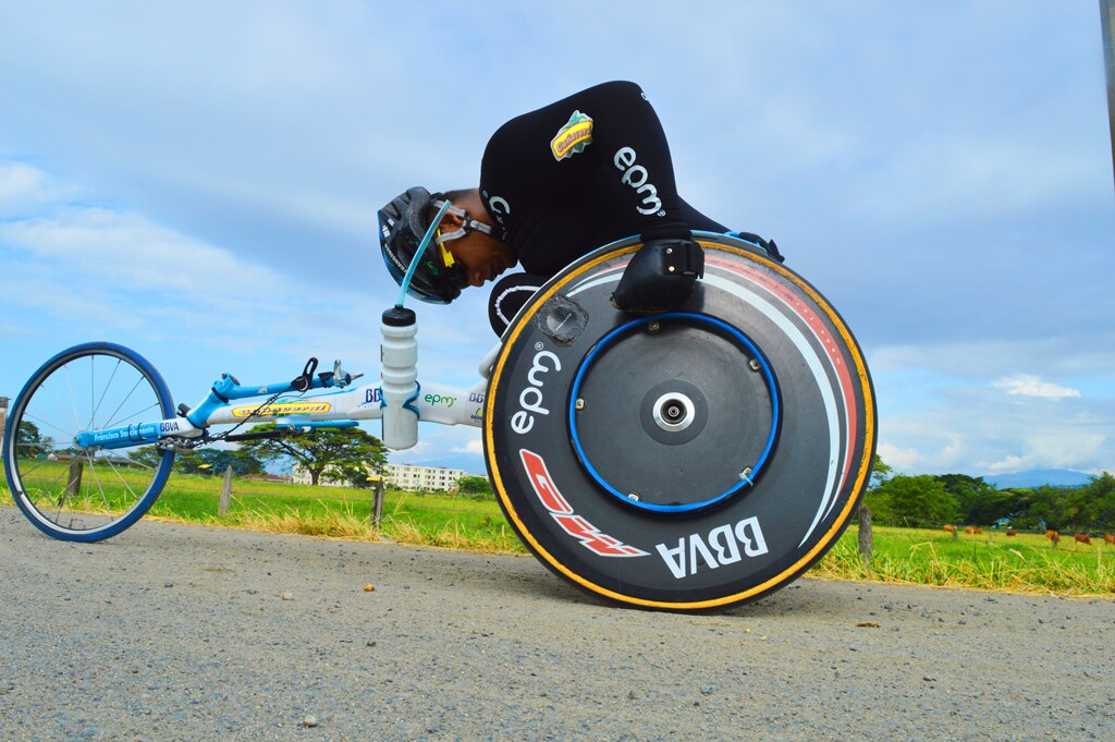 Francisco Sanclemente, atleta elite en silla de ruedas. Fotografía de Francisco Sanclementem, atleta elite en silla de ruedas