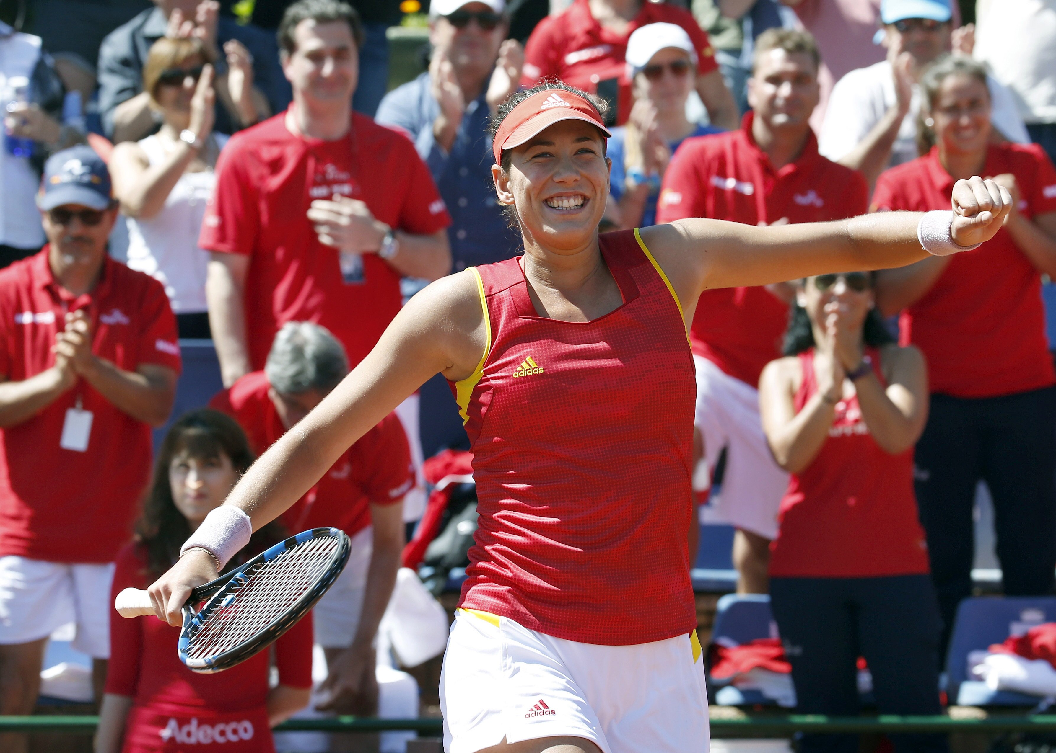 ESPAÑA - ITALIA: GARBIÑE MUGURUZA / FRANCESCA SCHIAVONE ESPAÑA - ITALIA: GARBIÑE MUGURUZA / FRANCESCA SCHIAVONE