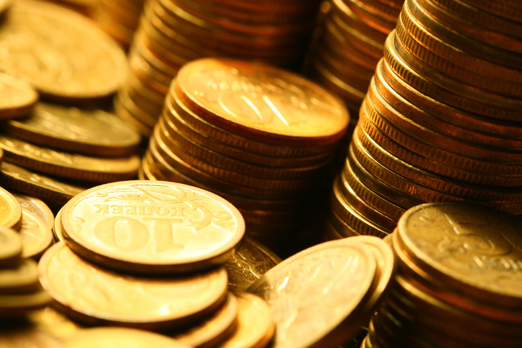 Monedas de oro. Peso colombiano. BBVA Fotografía de monedas de oro. Las oportunidades de Colombia ante el nuevo entorno