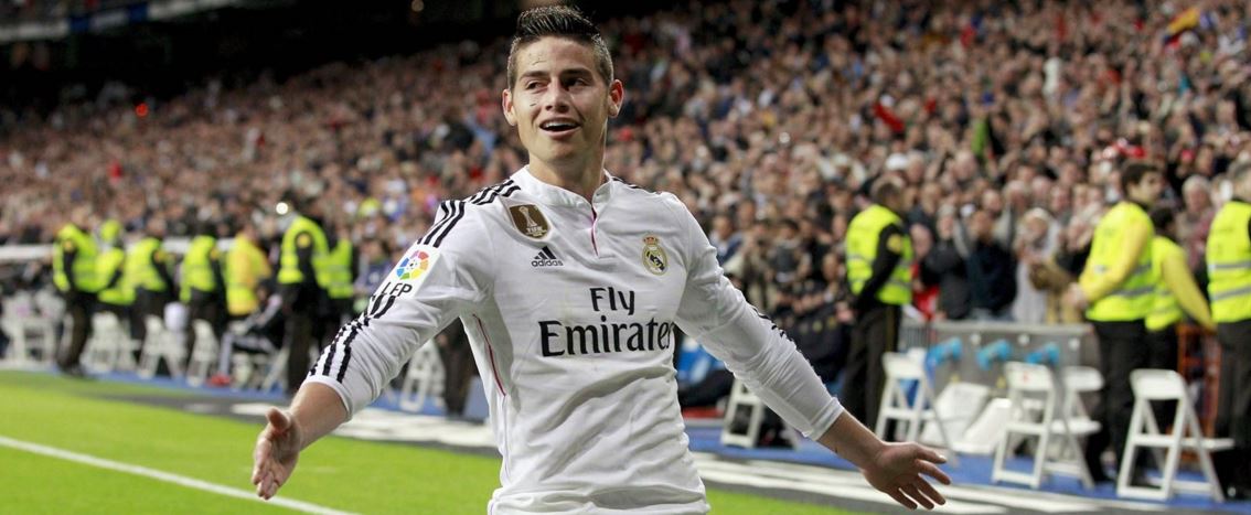 James, centrocampista del Real Madrid, durante un partido de la Liga BBVA | Foto: EFE